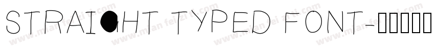 STRAIGHT TYPED FONT字体转换
